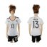Womens Germany #13 Muller White Home Soccer Country Jersey