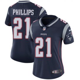Nike New England Patriots #21 Adrian Phillips Navy Blue Team Color Womens Stitched NFL Vapor Untouchable Limited Jersey