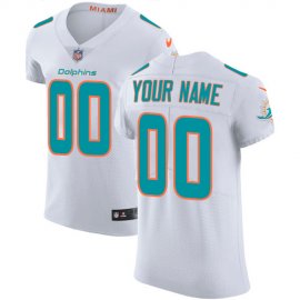 Nike Miami Dolphins Customized White Stitched Vapor Untouchable Elite Mens NFL Jersey