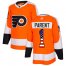 Adidas Philadelphia Flyers #1 Bernie Parent Orange Home Authentic USA Flag Stitched NHL Jersey