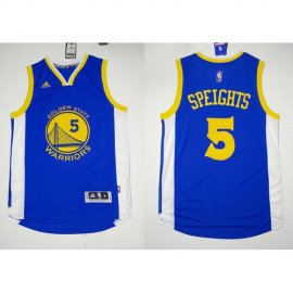 Warriors #5 Marreese Speights Blue Stitched Revolution 30 NBA Jersey