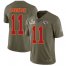 Nike Kansas City Chiefs #11 Demarcus Robinson Olive Mens Super Bowl LV Bound Stitched NFL Limited 2017 Salute To Service Jersey