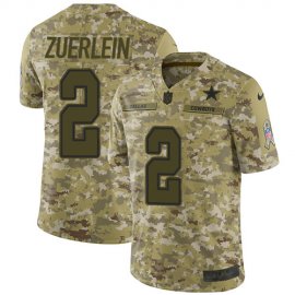 Nike Dallas Cowboys #2 Greg Zuerlein Camo Mens Stitched NFL Limited 2018 Salute To Service Jersey