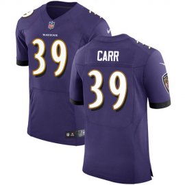 Nike Baltimore Ravens #39 Brandon Carr Purple Team Color Mens Stitched NFL Vapor Untouchable Elite Jersey