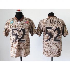 Nike Baltimore Ravens #52 Ray Lewis Camo Mens Stitched NFL New Elite USMC Jersey