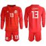 Mexico #13 G.Ochoa Red Long Sleeves Goalkeeper Soccer Country Jersey