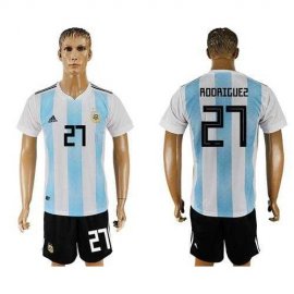 Argentina #27 Rodriguez Home Soccer Country Jersey