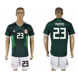 Mexico #23 MONTES Home 2018 FIFA World Cup Soccer Jersey