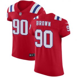 Nike New England Patriots #90 Malcom Brown Red Alternate Mens Stitched NFL Vapor Untouchable Elite Jersey