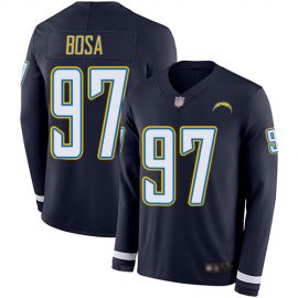 Nike Los Angeles Chargers #97 Joey Bosa Navy Blue Team Color Youth Stitched NFL Limited Therma Long Sleeve Jersey