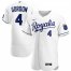 Kansas City Royals #4 Alex Gordon Mens Nike White Home 2020 Authentic Player MLB Jersey