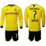 Dortmund #7 Sancho Home Long Sleeves Soccer Club Jersey
