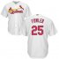 St.Louis Cardinals #25 Dexter Fowler White Cool Base Stitched Youth MLB Jersey