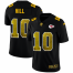 Kansas City Chiefs #10 Tyreek Hill Mens Black Nike Golden Sequin Vapor Limited NFL Jersey