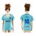 Womens Barcelona #10 Messi Away Soccer Club Jersey