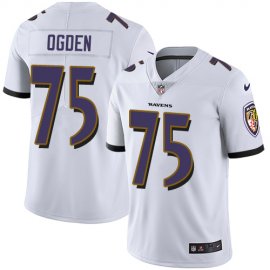 Nike Baltimore Ravens #75 Jonathan Ogden White Mens Stitched NFL Vapor Untouchable Limited Jersey