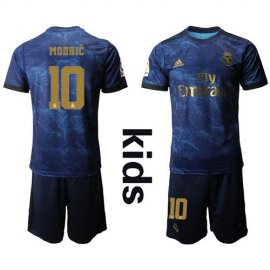 Real Madrid #10 Modric Away Kid Soccer Club Jersey