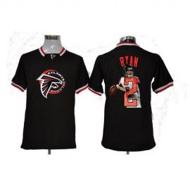 Nike Atlanta Falcons #2 Matt Ryan Black Mens NFL Game All Star Fashion Jersey