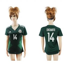 Mexico #14 Chicharito Home Soccer Country Jersey