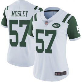 Nike New York Jets #57 C.J. Mosley White Womens Stitched NFL Vapor Untouchable Limited Jersey