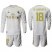 Real Madrid #18 M.Llorente White Home Long Sleeves Soccer Club Jersey