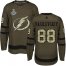 Adidas Tampa Bay Lightning #88 Andrei Vasilevskiy Green Salute to Service Youth 2020 Stanley Cup Champions Stitched NHL Jersey