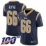 Nike Los Angeles Rams #66 Austin Blythe Navy Blue Team Color Youth Stitched NFL 100th Season Vapor Untouchable Limited Jersey