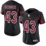 Nike Arizona Cardinals #43 Haason Reddick Black Womens Stitched NFL Limited Rush Jersey