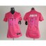 Nike Detroit Lions #81 Calvin Johnson Pink Sweetheart Womens Stitched NFL Elite Jersey