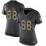 Nike Atlanta Falcons #88 Tony Gonzalez Black Womens Stitched NFL Limited 2016 Salute to Service Jersey