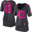Nike Pittsburgh Steelers #43 Troy Polamalu Dark Grey Womens Breast Cancer Awareness Stitched NFL Elite Jersey