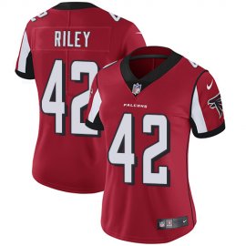 Nike Atlanta Falcons #42 Duke Riley Red Team Color Womens Stitched NFL Vapor Untouchable Limited Jersey