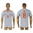 Spain #8 Xavi Away Soccer Country Jersey