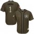 Houston Astros #1 Carlos Correa Green Salute to Service Stitched Youth MLB Jersey