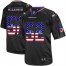 Nike Baltimore Ravens #52 Ray Lewis Black Mens Stitched NFL Elite USA Flag Fashion Jersey
