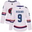 Adidas Montreal Canadiens #9 Maurice Richard White Authentic 2017 100 Classic Womens Stitched NHL Jersey