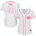 Cincinnati Reds #66 Yasiel Puig White/Pink Fashion Womens Stitched MLB Jersey