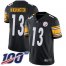 Nike Pittsburgh Steelers #13 James Washington Black Team Color Mens Stitched NFL 100th Season Vapor Limited Jersey