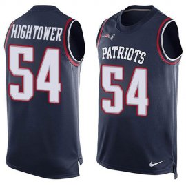 Nike New England Patriots #54 Donta Hightower Navy Blue Team Color Mens Stitched NFL Limited Tank Top Jersey