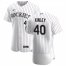 Colorado Rockies #40 Tyler Kinley Mens Nike White Home 2020 Authentic Player MLB Jersey