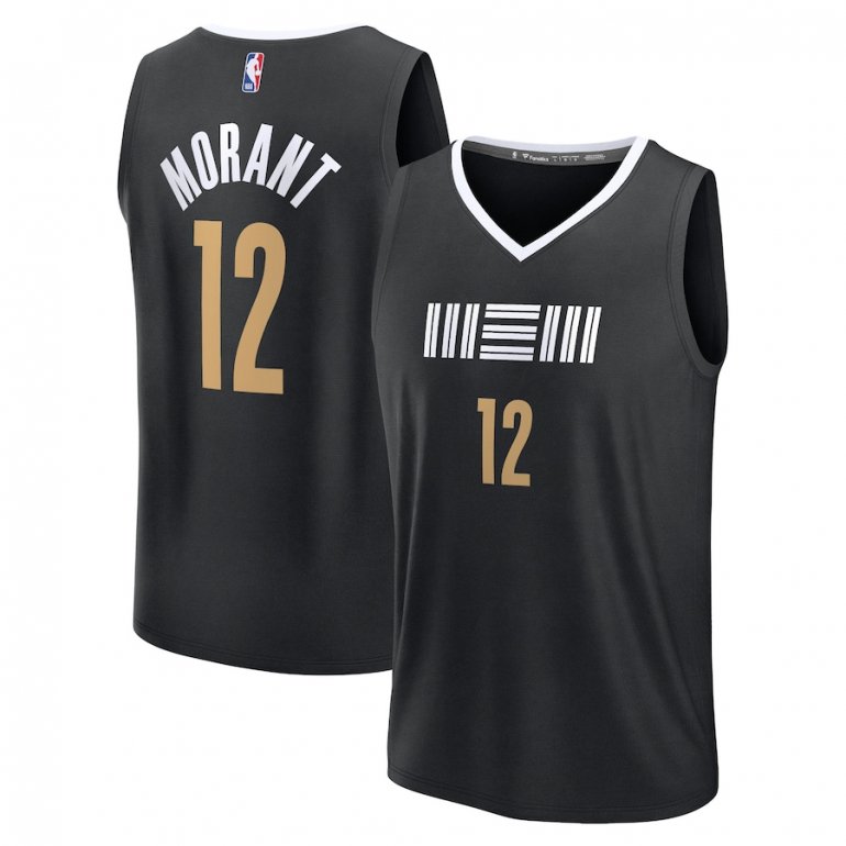 Ja Morant Memphis Grizzlies Fanatics Branded Unisex 2023/24 Fast Break Jersey – Black – City Edition Ja Morant Memphis Grizzlies Fanatics Branded Unisex 2023/24 Fast Break Jersey – Black – City Edition