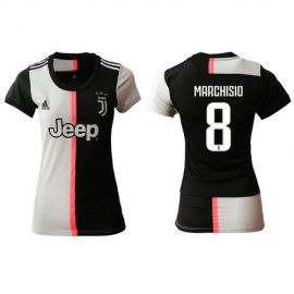 Womens Juventus #8 Marchisio Home Soccer Club Jersey