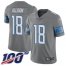 Nike Detroit Lions #18 Geronimo Allison Gray Youth Stitched NFL Limited Rush 100th Season Jersey