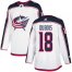 Adidas Columbus Blue Jackets #18 Pierre-Luc Dubois White Road Authentic Stitched Youth NHL Jersey