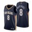 Nike New Orleans Pelicans #8 Naji Marshall Navy Mens 2021-22 NBA 75th Anniversary Diamond Swingman Jersey – Icon Edition Mens