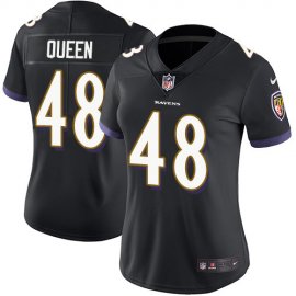 Nike Baltimore Ravens #48 Patrick Queen Black Alternate Womens Stitched NFL Vapor Untouchable Limited Jersey