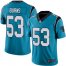 Nike Carolina Panthers #53 Brian Burns Blue Mens Stitched NFL Limited Rush Jersey