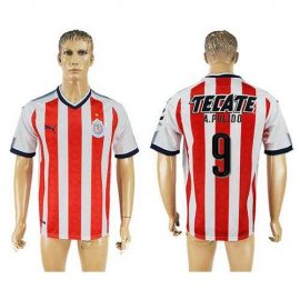 Guadalajara #9 A.Pulido Home Soccer Club Jersey