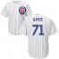 Chicago Cubs #71 Wade Davis White(Blue Strip) Cool Base Stitched Youth MLB Jersey