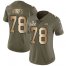 Nike Tampa Bay Buccaneers #78 Tristan Wirfs Olive/Gold Womens Super Bowl LV Bound Stitched NFL Limited 2017 Salute To Service Jersey